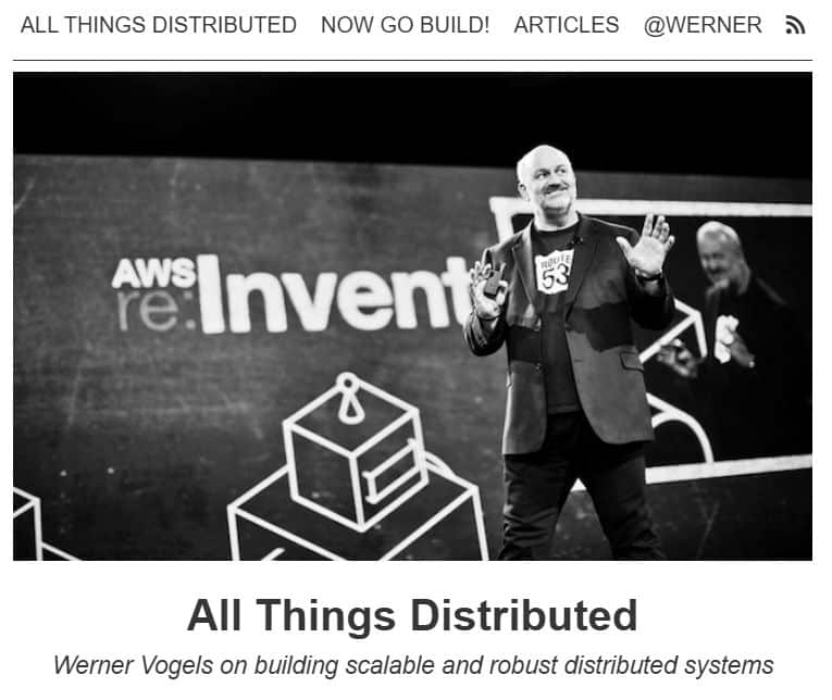 All Things Distributed news platform