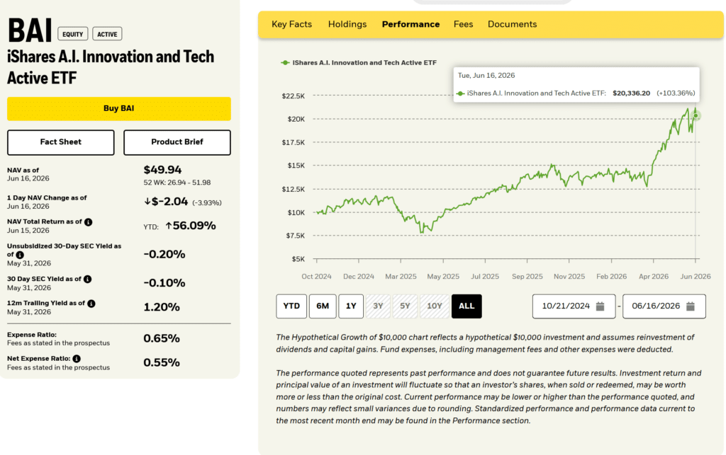 BAI ETF performance