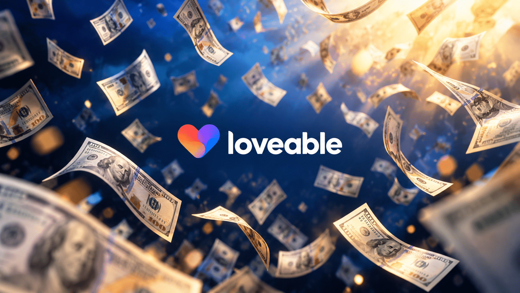 Loveable Logo Amidst Falling Cash